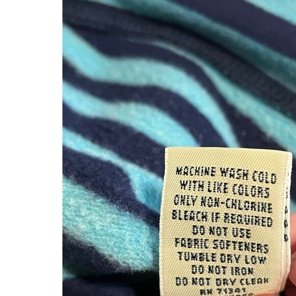 LL bean Cabincore green and blue long sleeve cozy top- womens size medium EUC - Picture 5 of 7